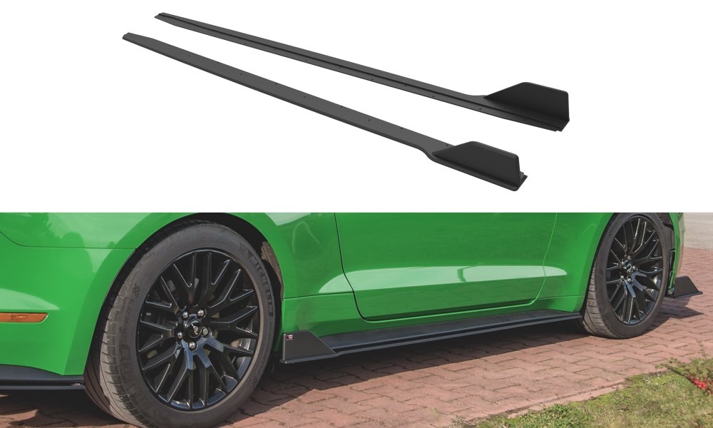 Maxton Design Street Pro Side Skirts Diffusers V.2 Ford Mustang GT Mk6 Facelift