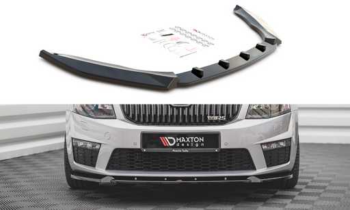 Maxton Design Front Splitter V.3 Skoda Octavia RS Mk3