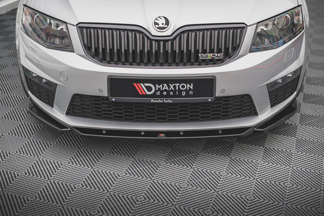 Maxton Design Front Splitter V.4 Skoda Octavia RS Mk3