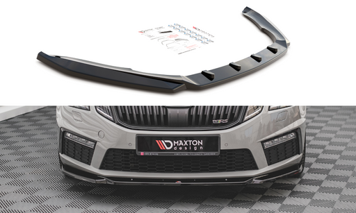 Maxton Design Front Splitter V.3 Skoda Octavia RS Mk3 Facelift