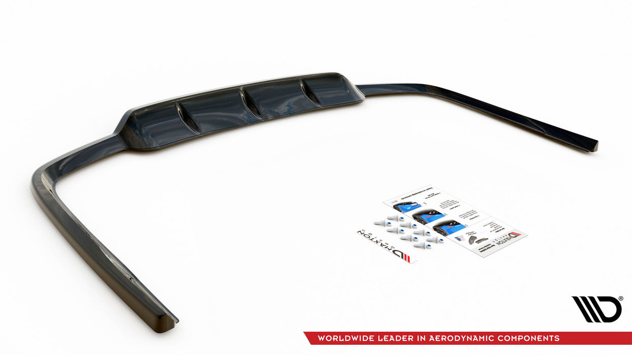 Maxton Design Rear Splitter (with vertical bars) Lexus GS F Sport Hybrid Mk4 (L10)