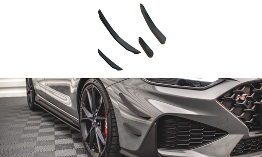 Maxton Design Front Bumper Wings (Canards) Hyundai I30 N Hatchback/Fastback Mk3 Facelift