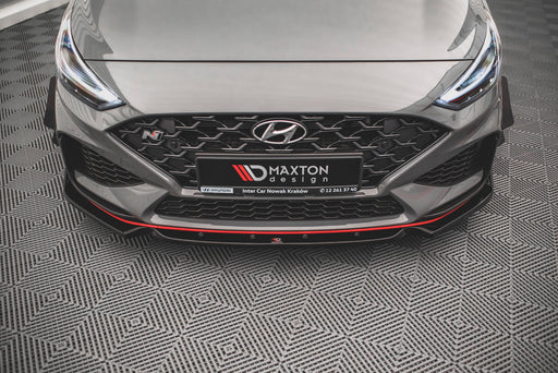 Maxton Design Front Splitter V.1 + Flaps Hyundai I30 N Hatchback/Fastback Mk3 Facelift