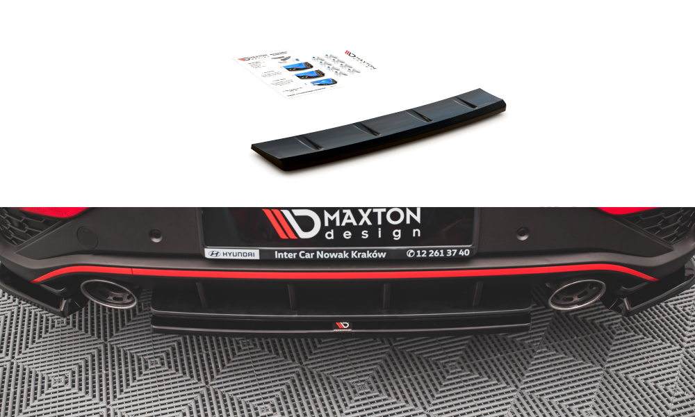 Maxton Design Rear Splitter for Hyundai I30 N Hatchback Mk3 Facelift