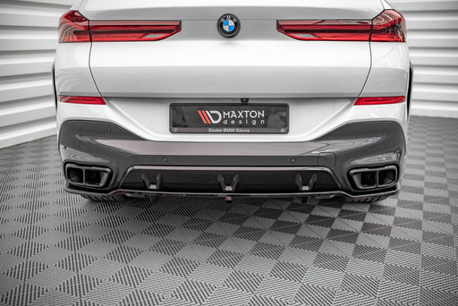 Maxton Design Rear Splitter (with vertical bars) V.1 BMW X6 M-Pack G06