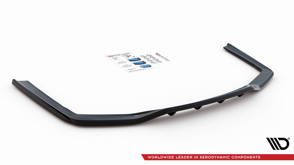 Maxton Design Rear Splitter (with vertical bars) V.1 BMW 7 M-Pack G11 Facelift