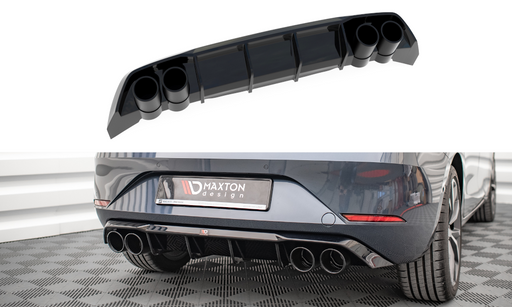 Maxton Design Rear Valance + Exhaust Ends Imitation Seat Leon FR Hatchback Mk4