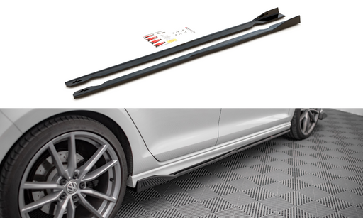 Maxton Design Side Skirts Diffusers V.2 Volkswagen Golf R / R-Line Mk7