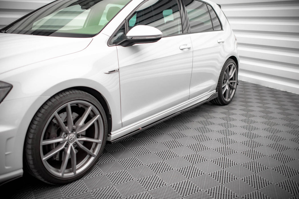 Maxton Design Side Skirts Diffusers V.2 Volkswagen Golf R / R-Line Mk7