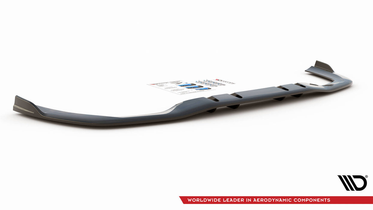 Maxton Design Rear Splitter (with vertical bars) V.2 Mercedes A 35 AMG Sedan V177