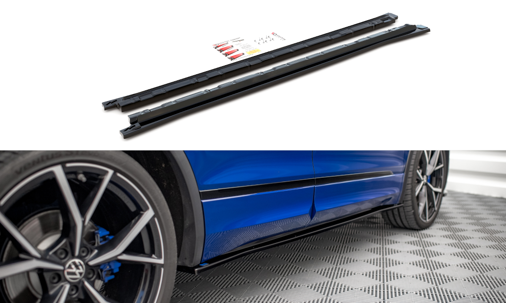 Maxton Design Side Skirts Diffusers Volkswagen Tiguan R / R-Line Mk2 Facelift