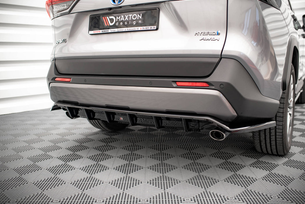 Maxton Design Rear Splitter (with vertical bars) Toyota RAV4 Mk5