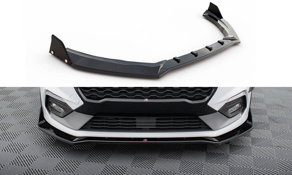 Maxton Design Front Splitter V.4 + Flaps Ford Fiesta ST / ST-Line