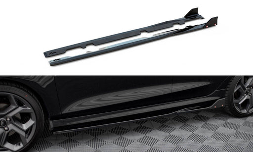 Maxton Design Side Skirts Diffusers V.2 + Flaps Ford Fiesta ST / ST-Line