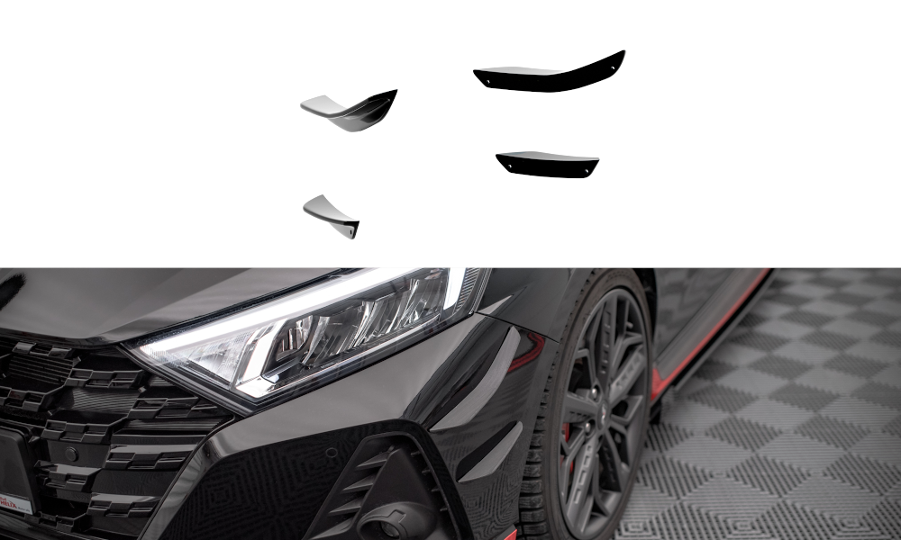 Maxton Design Front Bumper Wings (Canards) Hyundai I20 N Mk3