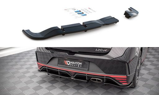 Maxton Design Rear Splitter (with vertical bars) Hyundai I20 N Mk3