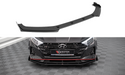 Maxton Design Street Pro Front Splitter V.1 + Flaps Hyundai I20 N Mk3