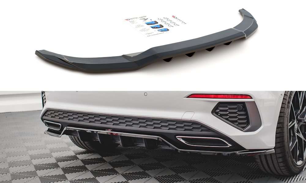 Maxton Design Rear Splitter (with vertical bars) Audi A3 S-Line Sportback 8Y