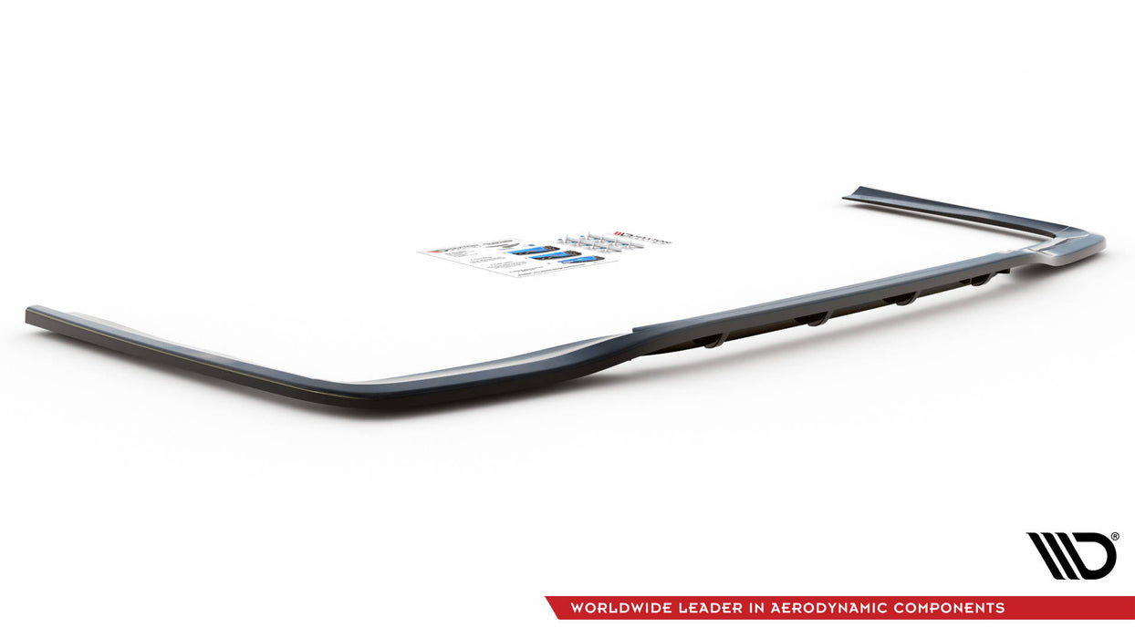 Maxton Design Rear Splitter (with vertical bars) Mercedes-Benz E AMG-Line Sedan W212 Facelift