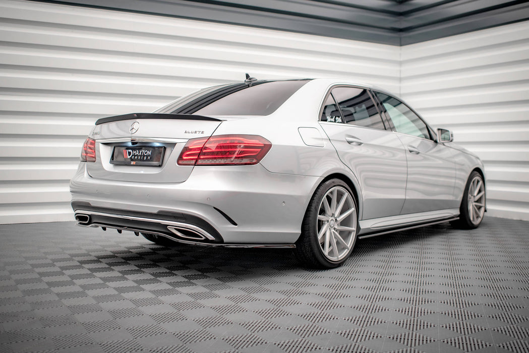 Maxton Design Rear Splitter (with vertical bars) Mercedes-Benz E AMG-Line Sedan W212 Facelift