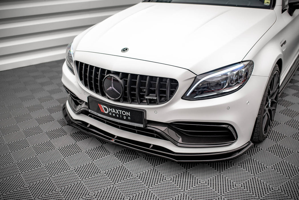 Maxton Design Front Splitter V.3 Mercedes-AMG C63 AMG Aero Pack C205 Facelift