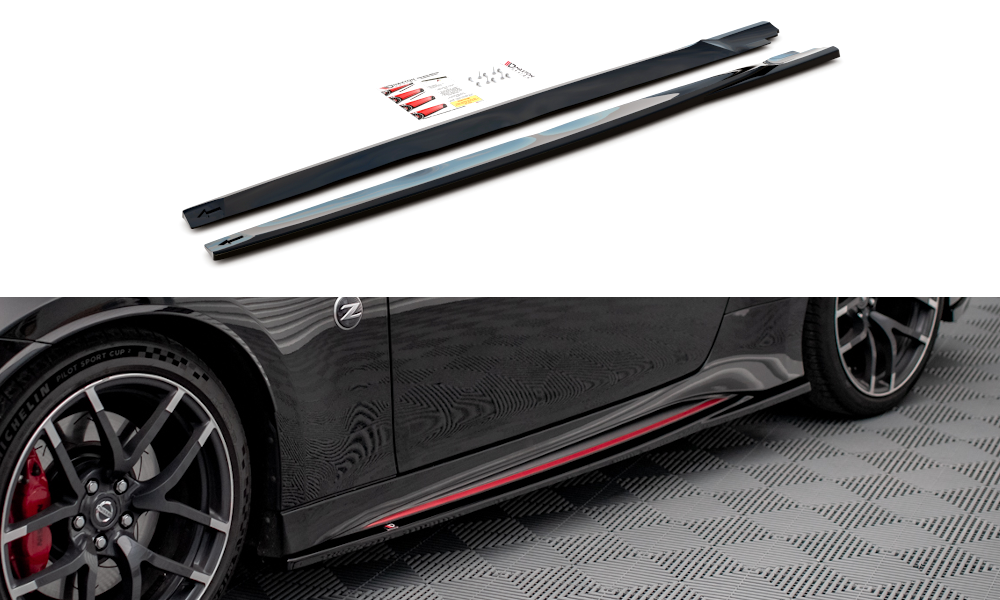 Maxton Design Side Skirts Diffusers V.2 Nissan 370Z Nismo Facelift