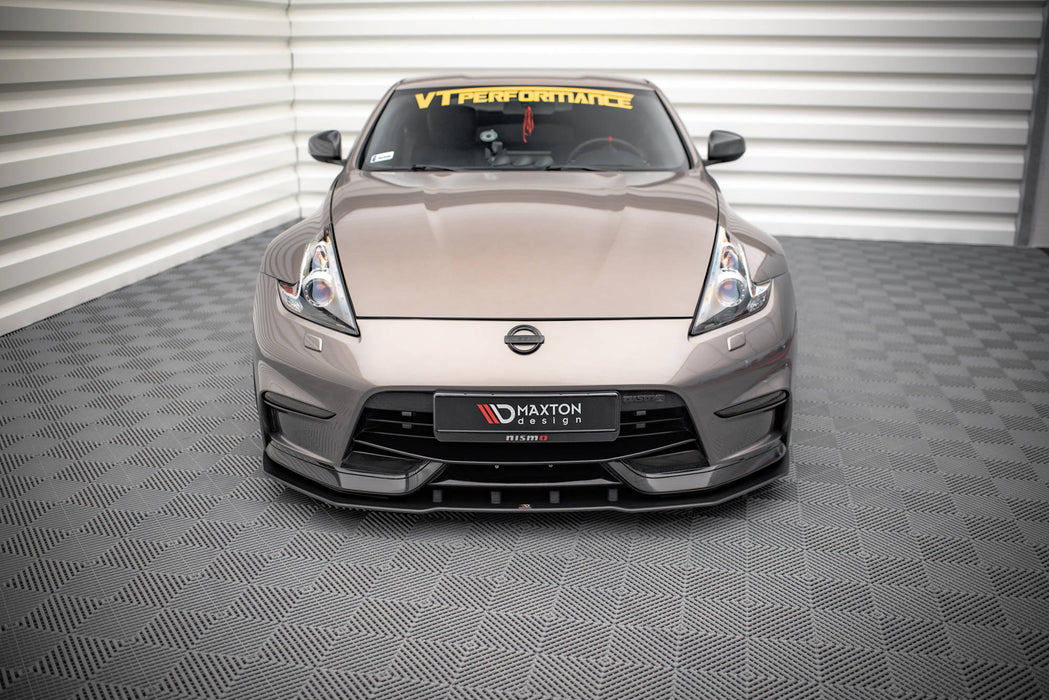 Maxton Design Street Pro Front Splitter Nissan 370Z Nismo Facelift