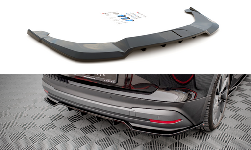 Maxton Design Rear Splitter (with vertical bars) Skoda Enyaq iV