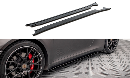 Maxton Design Side Skirts Diffusers Porsche 911 Carrera 4S 992