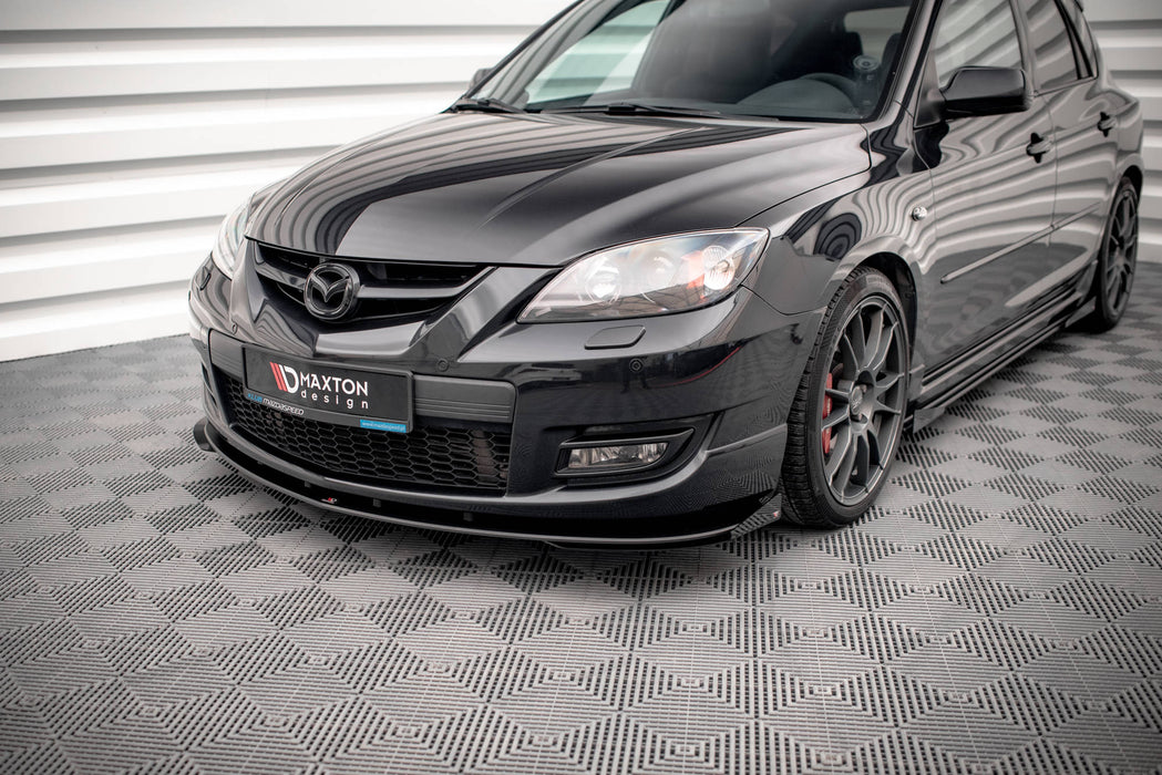 Maxton Design Street Pro Front Splitter V.1 + Flaps Mazda 3 MPS Mk1