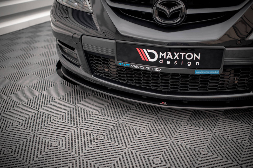 Maxton Design Street Pro Front Splitter V.1 + Flaps Mazda 3 MPS Mk1