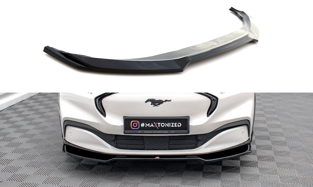 Maxton Design Front Splitter V.2 Ford Mustang Mach-E Mk1