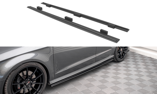 Maxton Design Street Pro Side Skirts Diffusers Audi S3 / A3 S-Line Sportback 8V Facelift