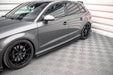 Maxton Design Street Pro Side Skirts Diffusers Audi S3 / A3 S-Line Sportback 8V Facelift