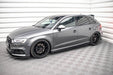 Maxton Design Street Pro Side Skirts Diffusers Audi S3 / A3 S-Line Sportback 8V Facelift