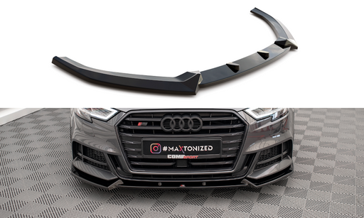 Maxton Design Front Splitter V.1 Audi S3 / A3 S-Line Sportback 8V Facelift