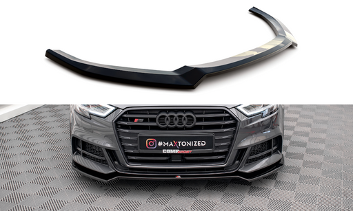 Maxton Design Front Splitter V.2 Audi S3 / A3 S-Line Sportback 8V Facelift