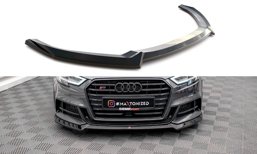 Maxton Design Front Splitter V.3 Audi S3 / A3 S-Line Sportback 8V Facelift