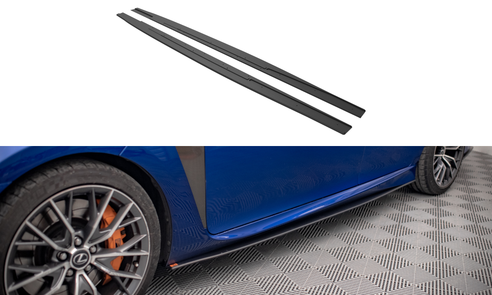 Maxton Design Street Pro Side Skirts Diffusers Lexus GS F Mk4 Facelift