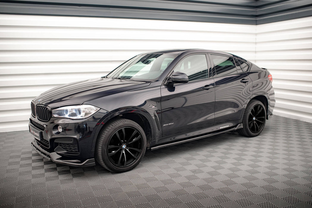 Maxton Design Side Skirts Diffusers V.2 BMW X6 M-Pack F16