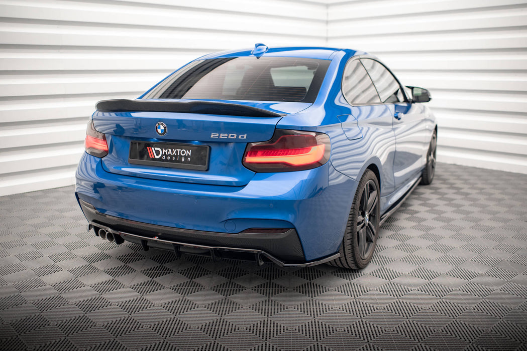 Maxton Design Rear Splitter (with vertical bars) BMW 2 M-Pack F22