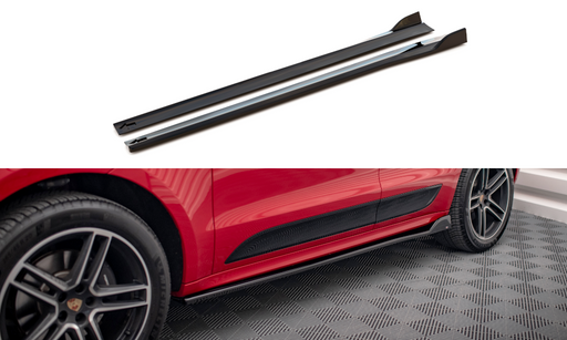 Maxton Design Side Skirts Diffusers Porsche Macan Mk1 Facelift