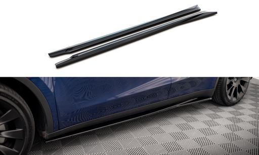 Maxton Design Side Skirts Diffusers V.1 Tesla Model Y