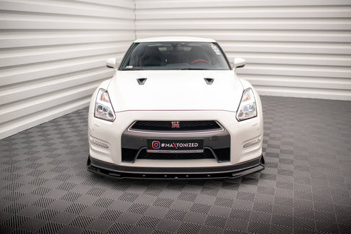 Maxton Design Front Splitter + Flaps Nissan GTR R35 Facelift