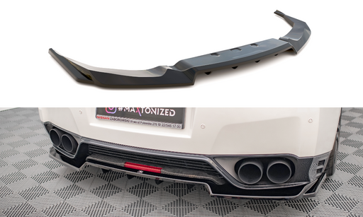 Maxton Design Rear Splitter (with vertical bars) Nissan GTR R35 Facelift