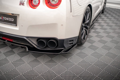 Maxton Design Rear Splitter (with vertical bars) Nissan GTR R35 Facelift