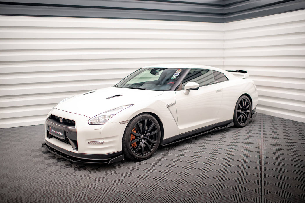 Maxton Design Side Skirts Diffusers + Flaps Nissan GTR R35 Facelift