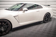 Maxton Design Side Skirts Diffusers + Flaps Nissan GTR R35 Facelift