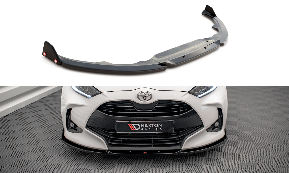 Maxton Design Front Splitter V.1 + Flaps Toyota Yaris Mk4