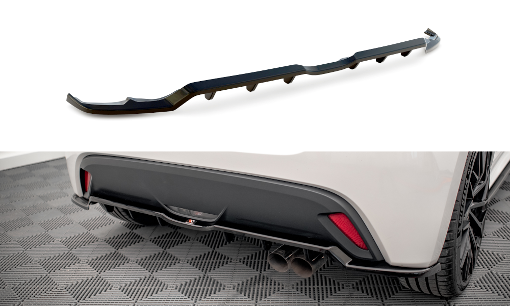 Maxton Design Rear Splitter (with vertical bars) V.2 Toyota Yaris Mk4